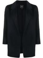 Theory Draped Fitted Cardi-coat - Blue
