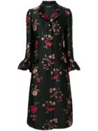 Dolce & Gabbana Floral Jacquard Coat - Black