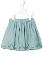 Knot Embroided Vyella Skirt, Toddler Girl's, Size: 3 Yrs, Blue