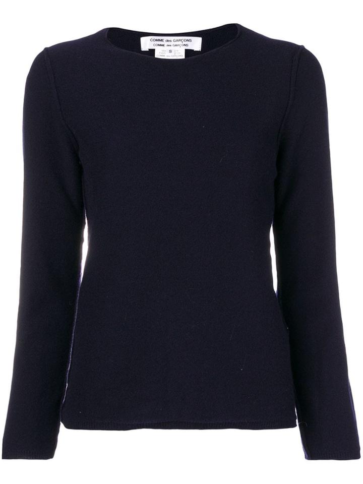 Comme Des Garçons Comme Des Garçons Crew Neck Sweater - Blue