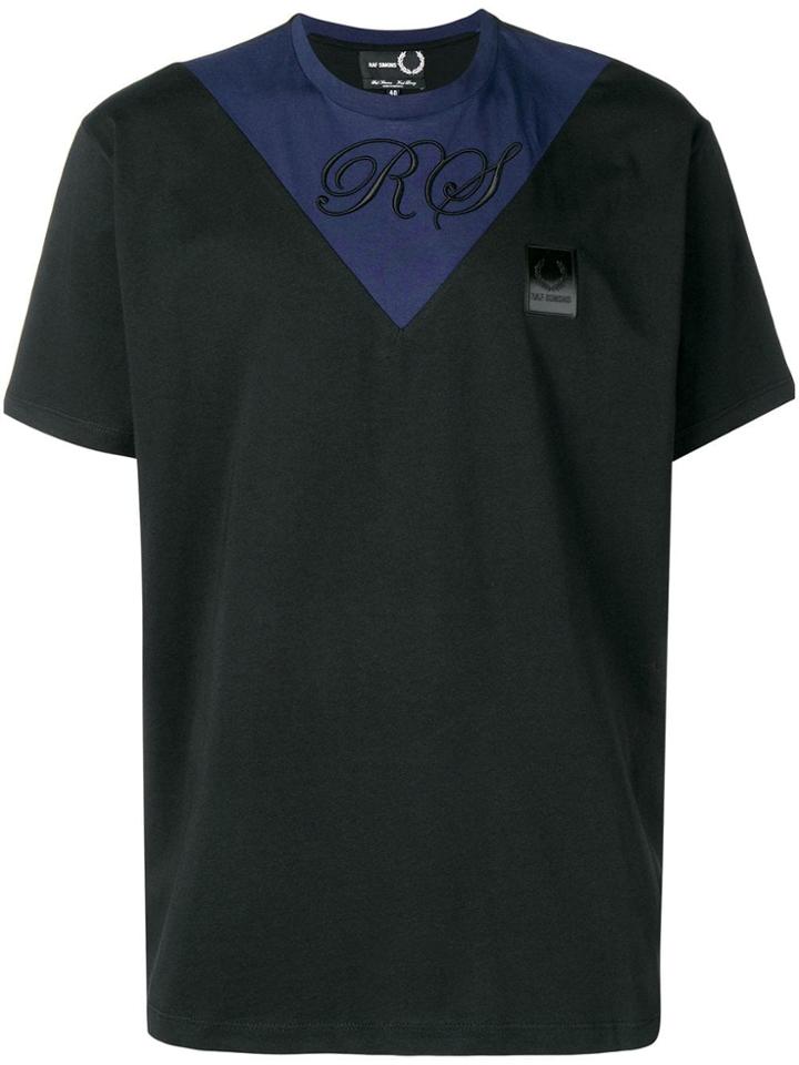 Raf Simons X Fred Perry V-insert T-shirt - Black