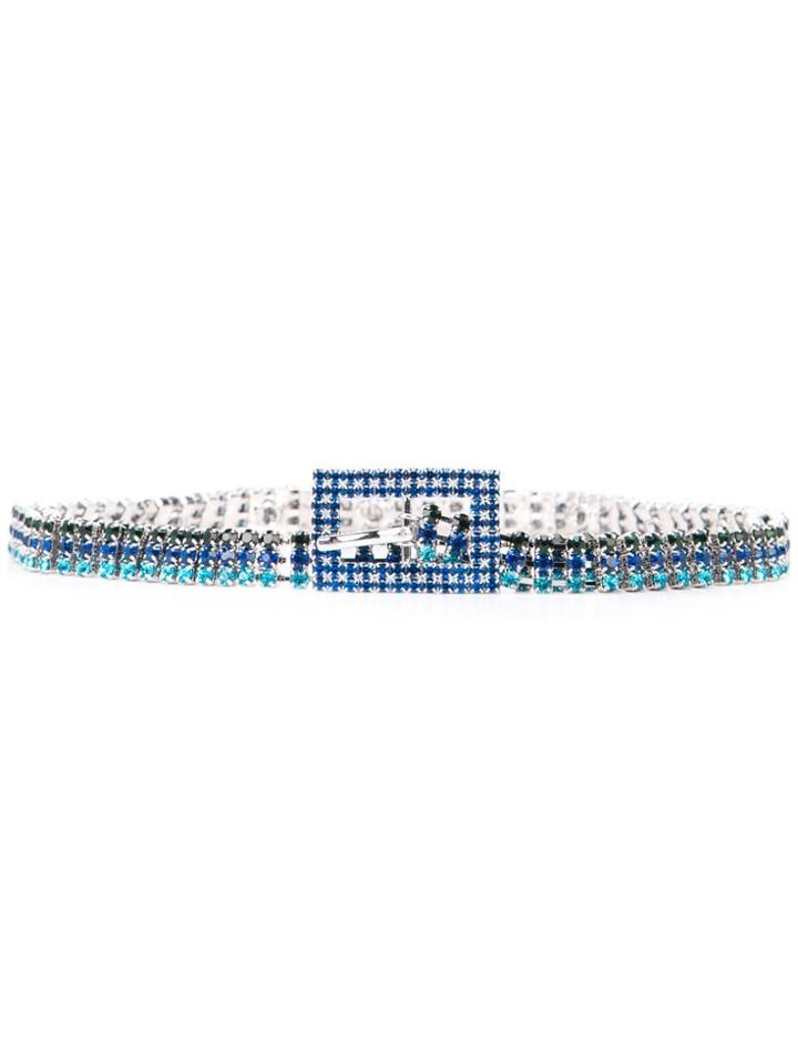 B-low The Belt Embellished Buckle Belt - Blue