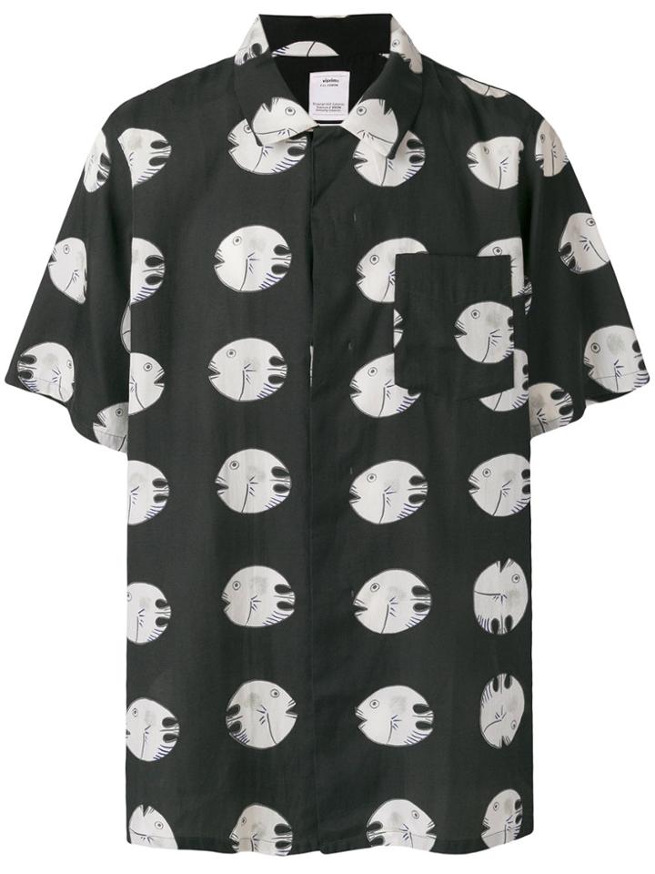 Visvim Fish Print Shortsleeved Shirt - Blue