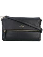 Logo Print Clutch Bag - Women - Leather/polyester - One Size, Black, Leather/polyester, Kate Spade