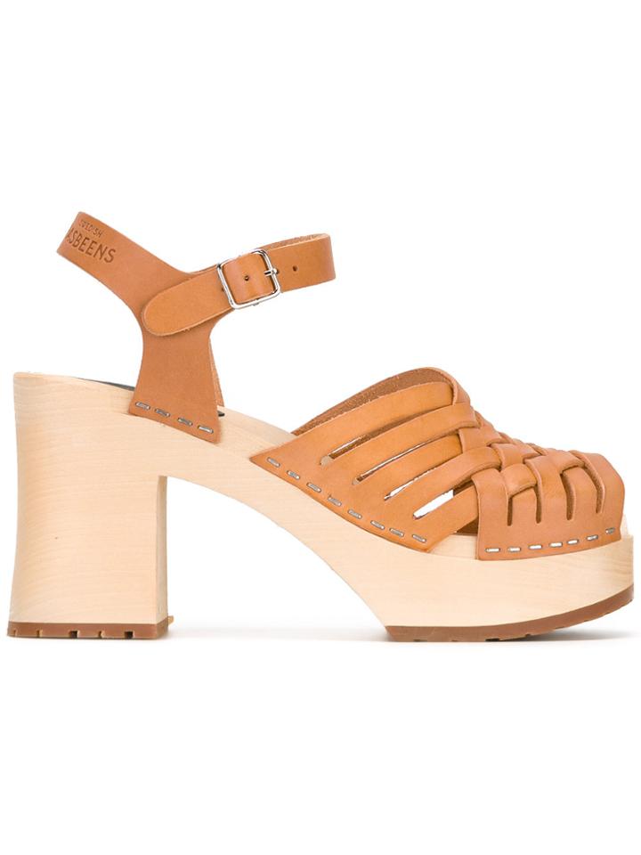 Swedish Hasbeens Gullan Sandals - Nude & Neutrals