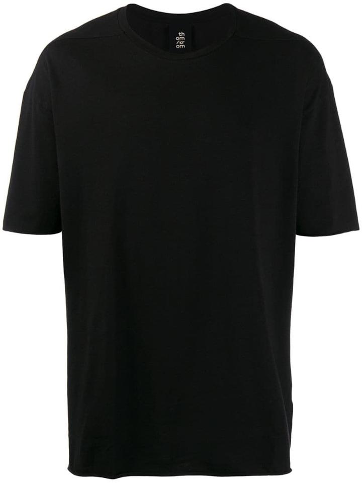 Thom Krom Contrast Cross T-shirt - Black