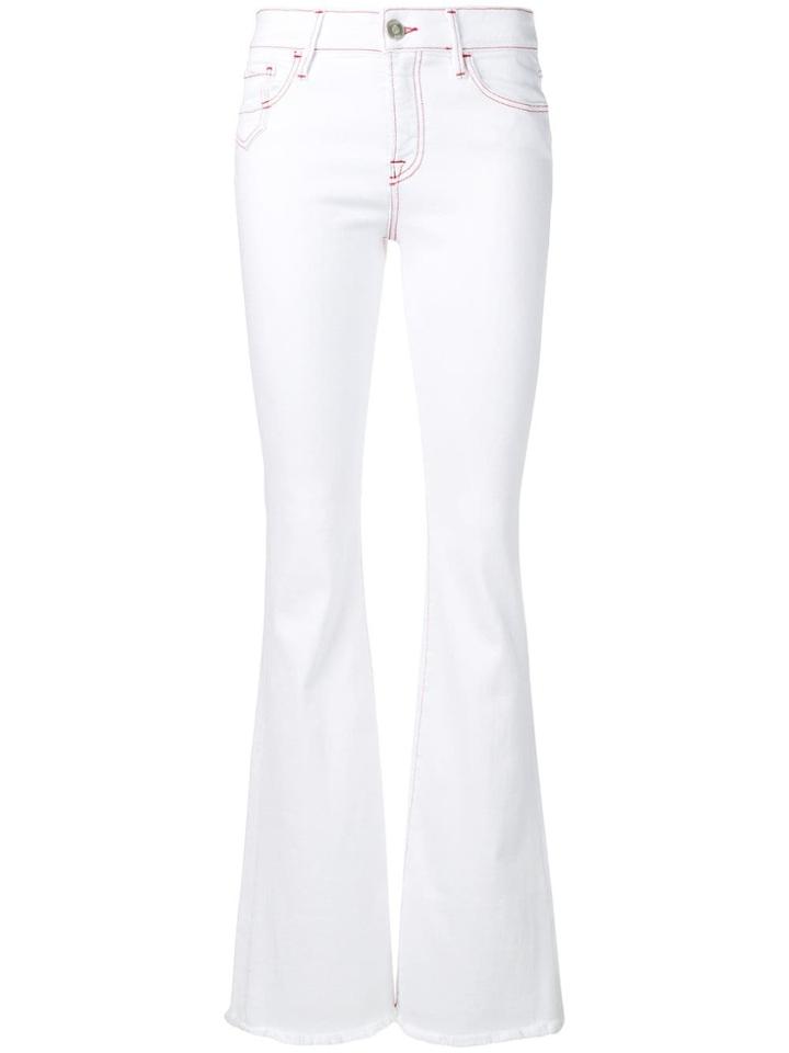 Don't Cry Classic Bell-bottom Jeans - White