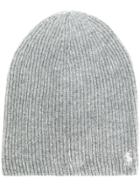 Polo Ralph Lauren Ribbed Logo Beanie - Grey