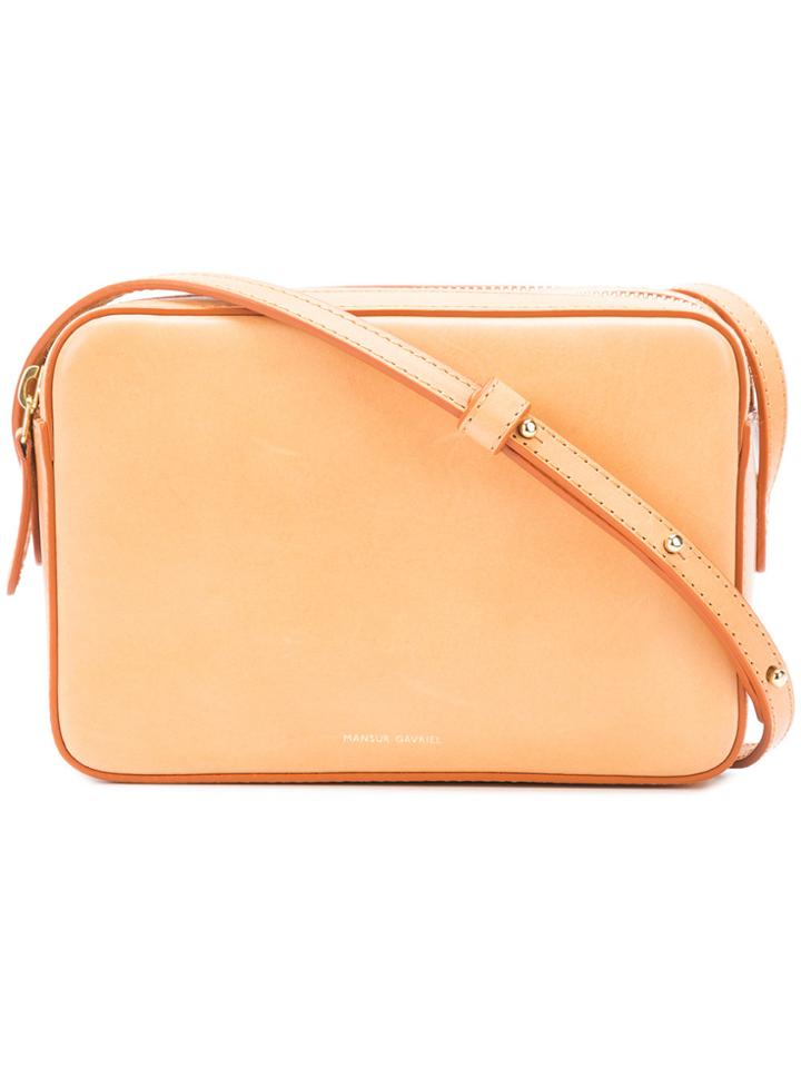 Mansur Gavriel Double Zip Crossbody Bag - Nude & Neutrals