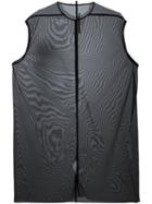 Rick Owens Lilies Sheer Sleeveless Dress, Women's, Size: 40, Black, Polyamide/spandex/elastane