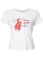 Re/done - Little Devil Tee - Women - Cotton - S, Women's, White, Cotton