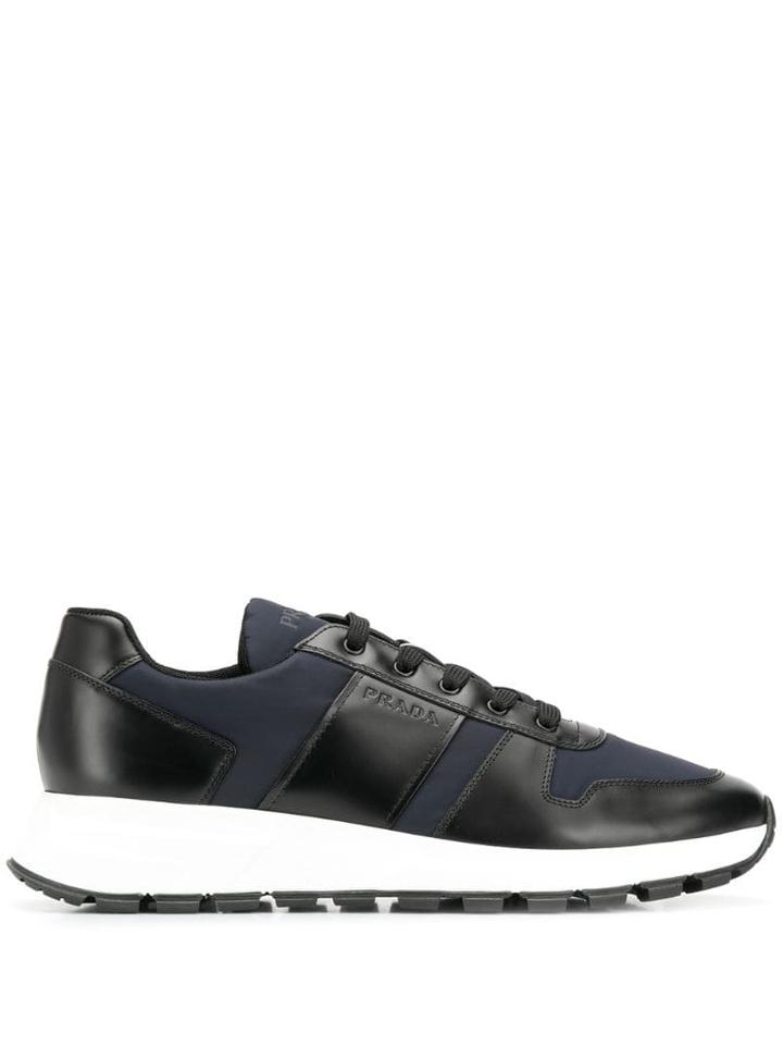 Prada Bi-material Sneakers - Blue