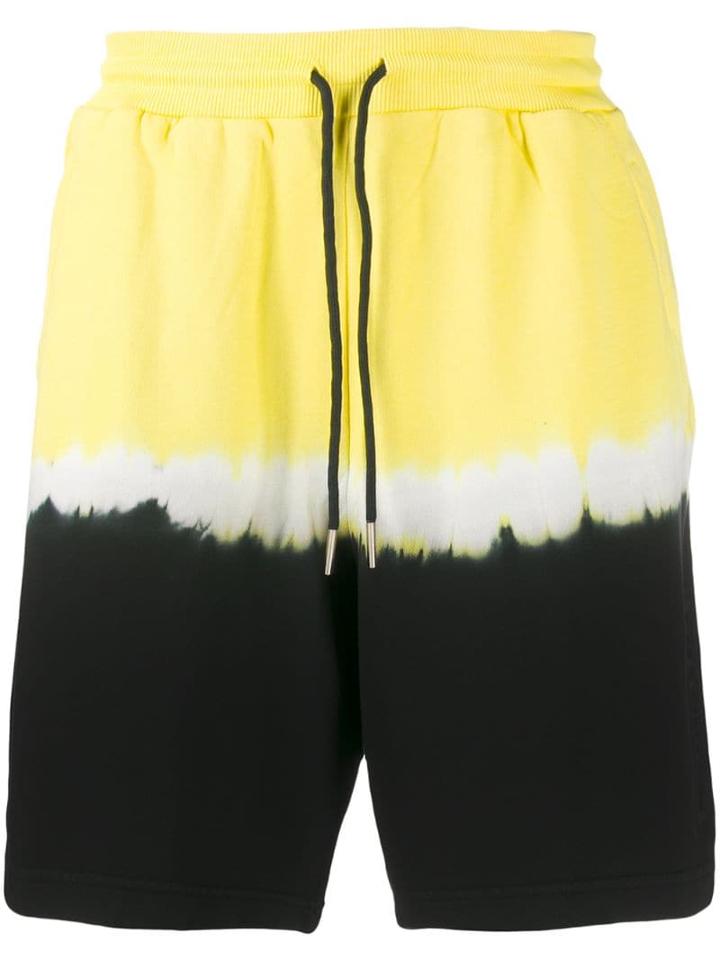 Diesel Tie-dye Fleece Shorts - Yellow