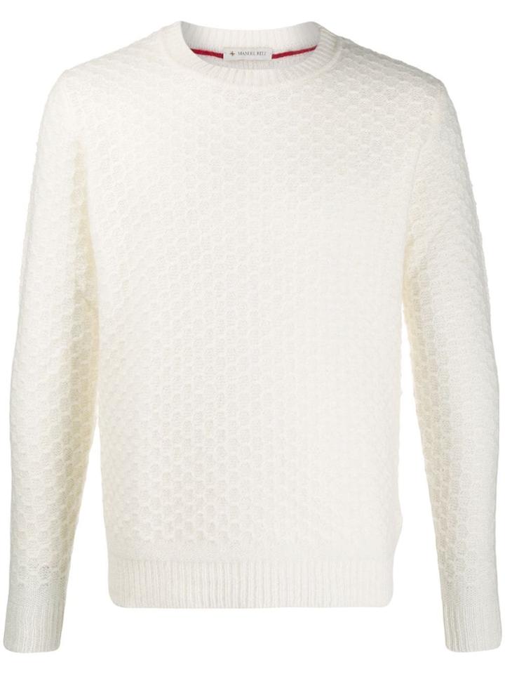 Manuel Ritz Knitted Jumper - White