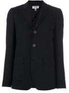 Hyke Three Button Blazer, Women's, Size: 3, Blue, Cupro/mohair/wool