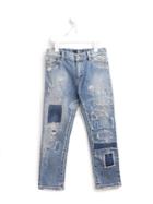 Dolce & Gabbana Kids Ripped Patchwork Jeans, Boy's, Size: 6 Yrs, Blue