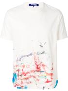 Junya Watanabe Man Printed Crew Neck T-shirt - White