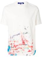 Junya Watanabe Man Printed Crew Neck T-shirt - White