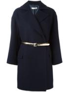 Golden Goose Deluxe Brand Belted Short Coat - Blue