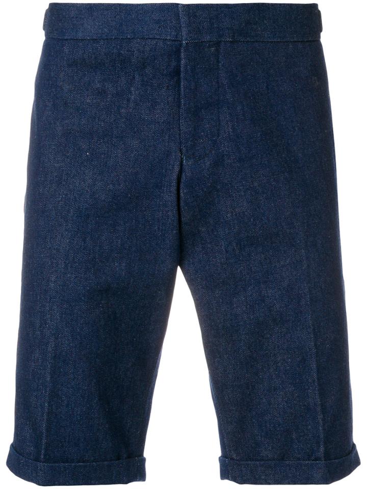 Thom Browne Low Rise Slim Shorts - Blue
