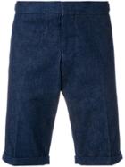 Thom Browne Low Rise Slim Shorts - Blue