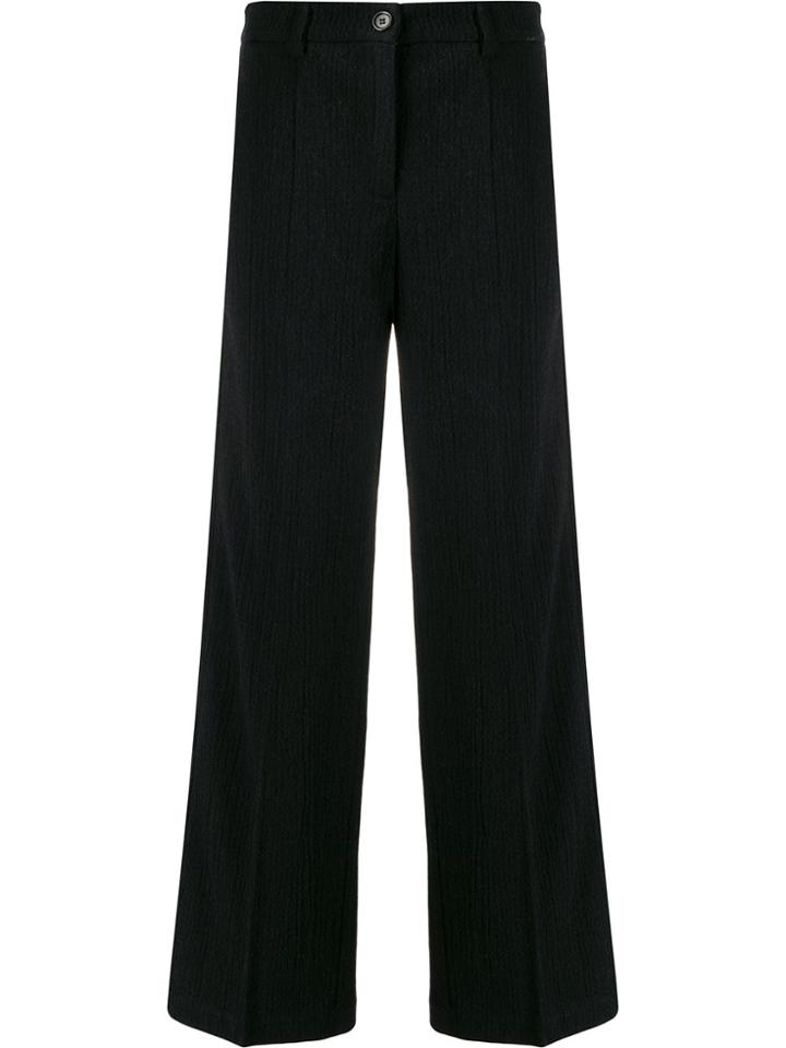 Ymc High-waisted Straight-leg Trousers - Black