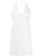 Galvan Eclipse Mini Dress - White