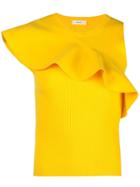A.l.c. Ruffle-trimmed Top - Yellow