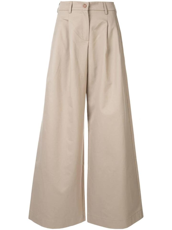 Jejia Wide Leg Trousers - Brown