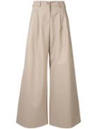 Jejia Wide Leg Trousers - Brown