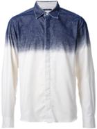 Taakk Concealed Fastening Dégradé Shirt - White