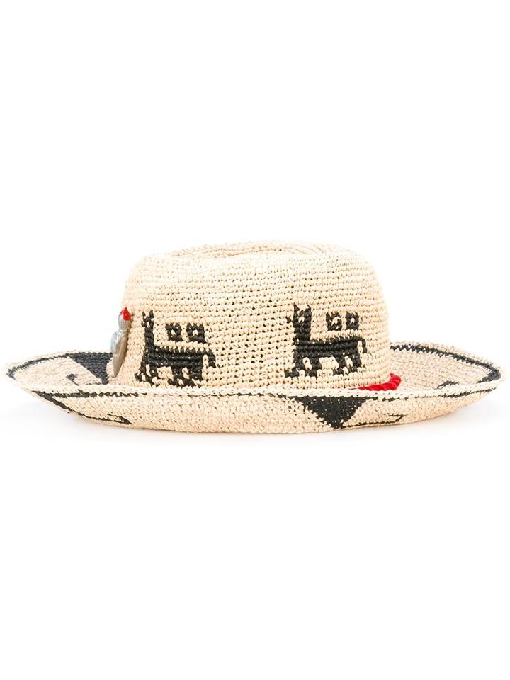 Ibo Maraca Lamina Aequatoria Hat, Women's, Size: Medium, Nude/neutrals, Straw