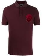 Emporio Armani Logo Patch Polo Shirt - Red