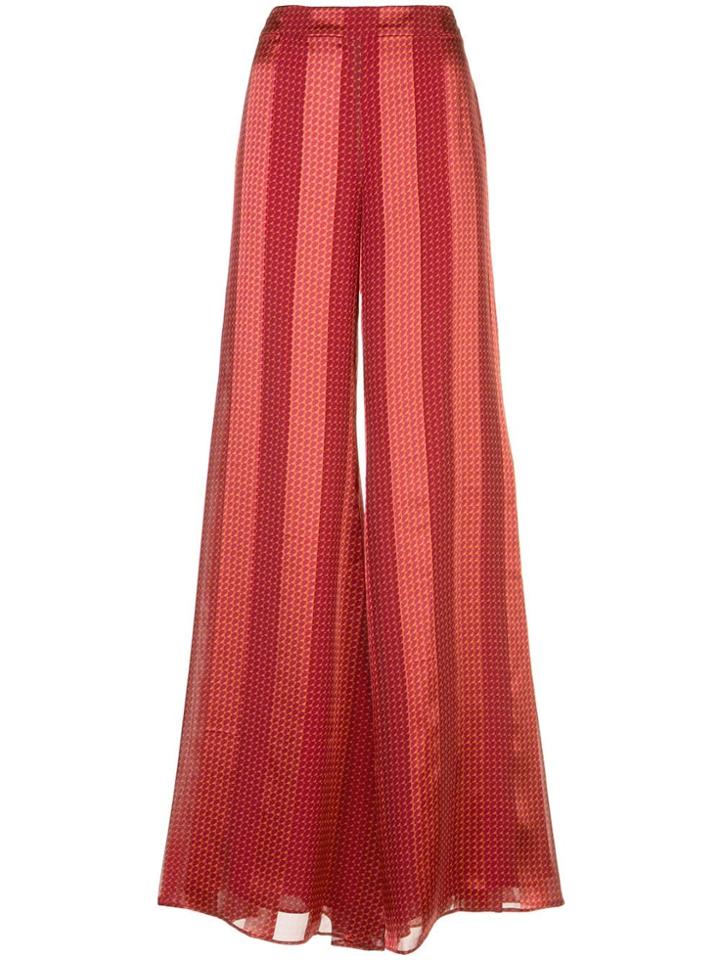 Alexis Geometric Pattern Sanjit Trousers - Red