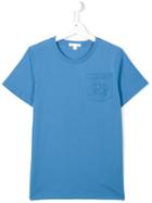 Burberry Kids Knight Chest Pocket T-shirt, Boy's, Size: 14 Yrs, Blue