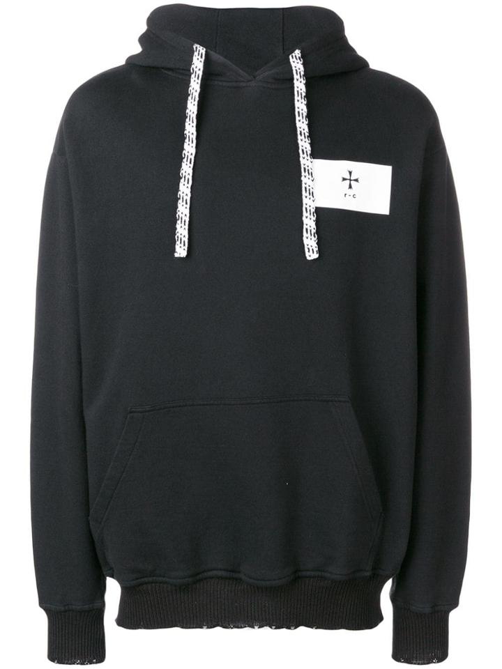 Riccardo Comi Logo Hooded Sweatshirt - Black