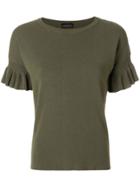 Roberto Collina Ruched T-shirt - Green