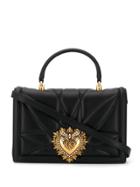 Dolce & Gabbana Quilted-effect Devotion Tote Bag - Black