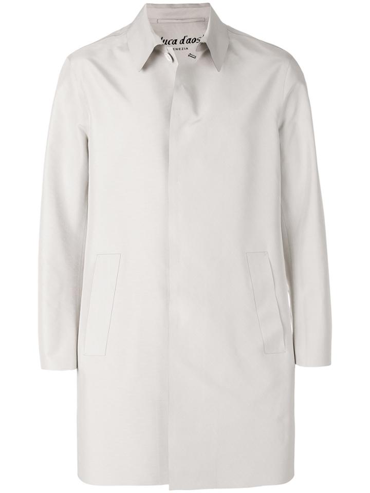 Al Duca D'aosta 1902 Single Breasted Coat - Nude & Neutrals