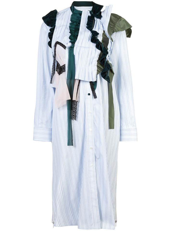 Sacai Classic Shirt Dress - Blue