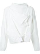 J.w. Anderson Draped Front Buckled Jacket
