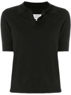 Maison Margiela Fitted Polo Top - Black