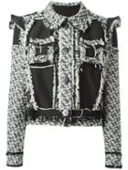 Lanvin Tweed Jacket, Women's, Size: 40, Nude/neutrals, Polyamide/linen/flax/polyester/silk