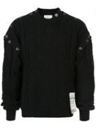 Maison Mihara Yasuhiro Removable Knit Pullover - Black