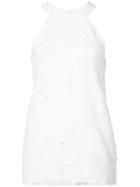 Rta - Claudette Halter Top - Women - Cotton - M, White, Cotton