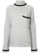 Nobody Denim Tipped Turtleneck Tipped - Grey