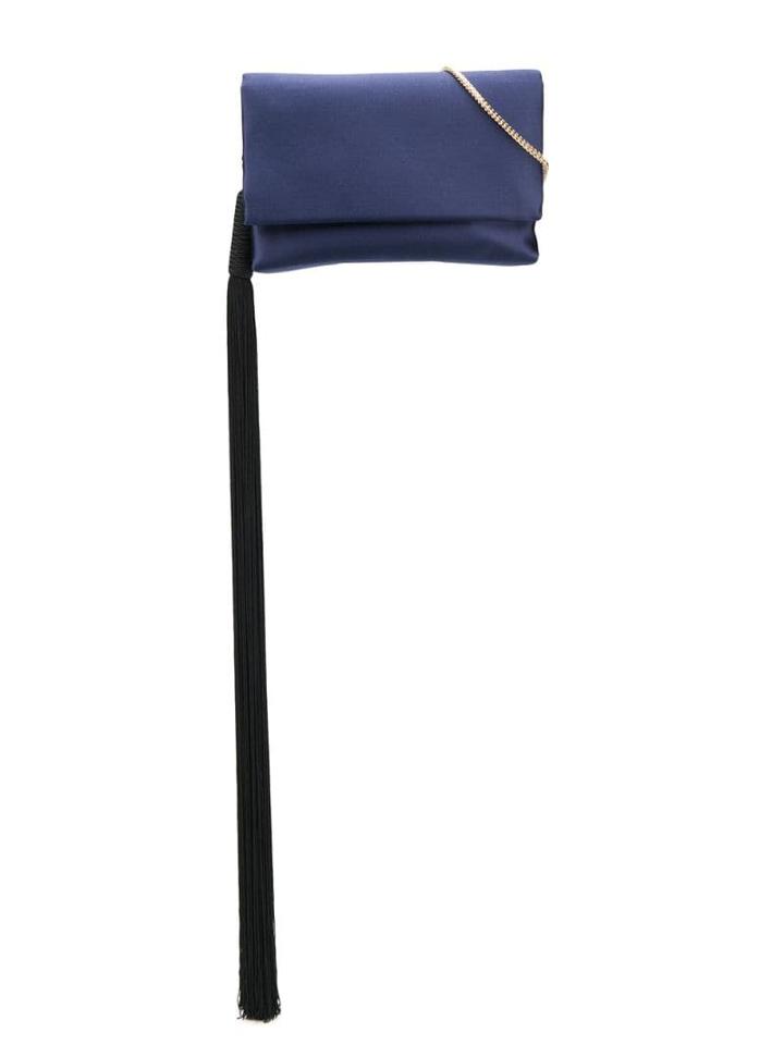 Galvan Tassel Detail Shoulder Bag - Blue