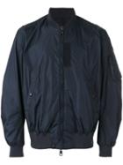 Moncler Bomber Jacket, Men's, Size: 3, Blue, Polyamide