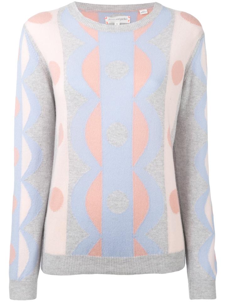 Chinti & Parker Cashmere Scallop Sweater - Multicolour