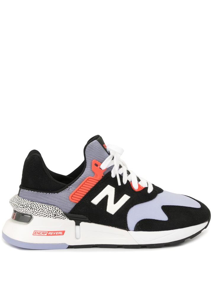 New Balance Colour Blocked Low Top Sneakers - Black